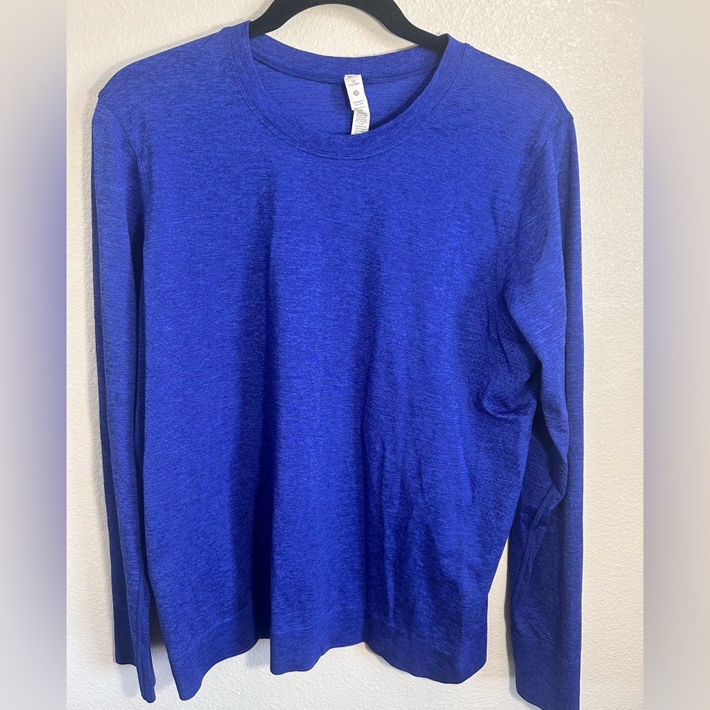 Lululemon Athletica Royal Blue Crew Neck Top